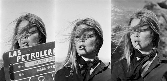 Brigitte Bardot Spain 1971 Three combined images 