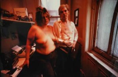 Bridget Polk and Andy Warhol