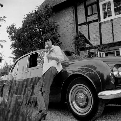 Keith Richards with Bentley