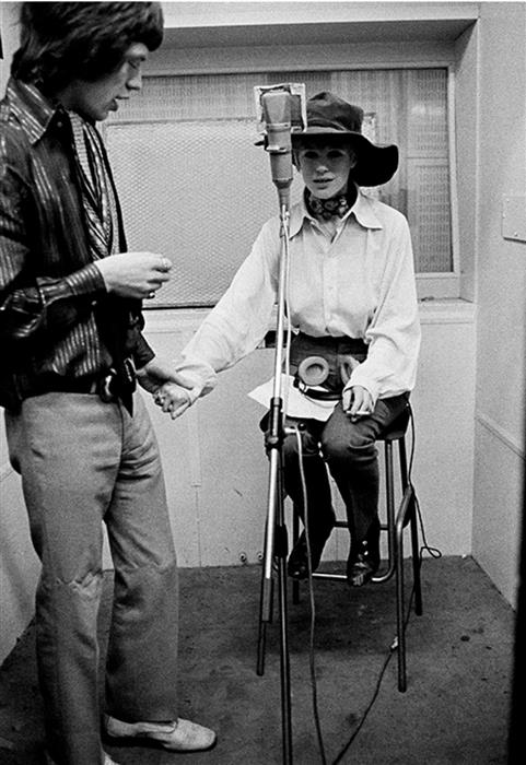 Marianne Faithfull and Mick Jagger 