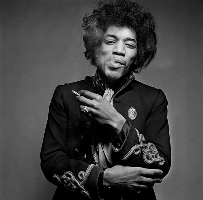 Jimi Hendrix Black Smoke Photograph 