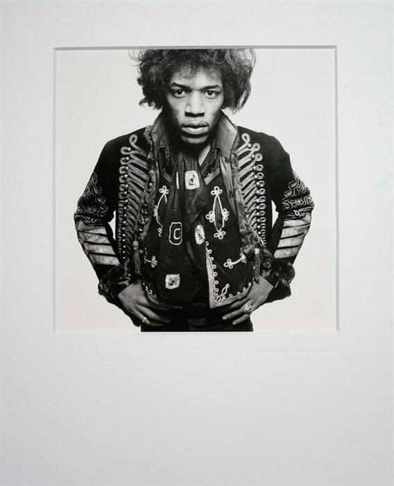 Jimi Hendrix Classic Platinum Print 