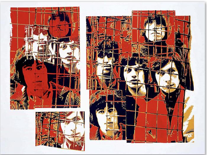 The Rolling Stones Red Cage Silkscreen Print 