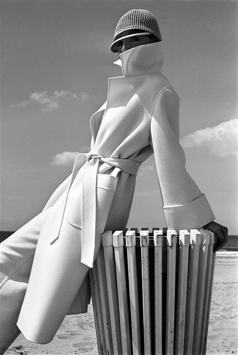 Elle White Coat  ,South of France 1975 