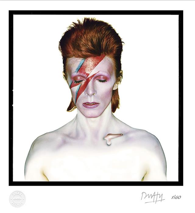 David Bowie ,Aladin Sane  Print size 40x40 inches 